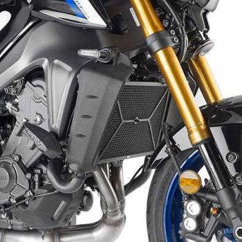 GIVI Protector Radiador Yamaha MT09/MT09.SP/Tracer 9 2021 PR2156, protección para radiadores de agua y aceite, acero inoxidable, color negro