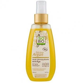 SO'BiO étic Précieux Argan Huile Démaquillante Anti-Age