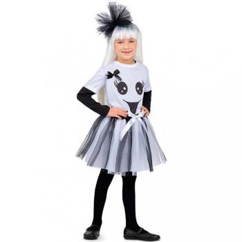 Disfraz de Fantasma para niña con Tutú