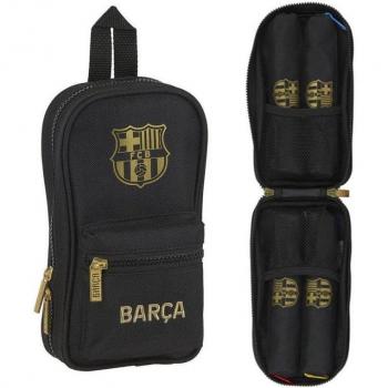 Estuche Escolar Tipo Mochila F.C. Barcelona Segunda Equipación 2020/2021 con 4 Portatodos Vacíos - Safta
