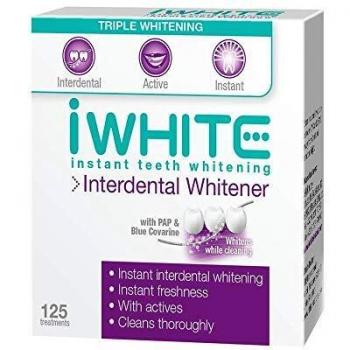 Blanqueador interdental iWhite Instant - Blanquea y fortalece - Elimina las manchas entre los dientes - Frescor instantáneo - Ingredientes probados clínicamente - Blanqueamiento óptico