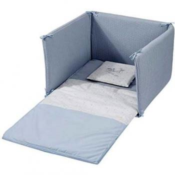 Cambrass Jgo 2 Pcs.Colcha I-V. Cuna 60 Sky Celeste, 60 x 120 cm