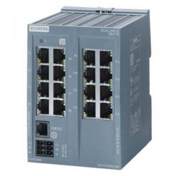 Siemens 6GK5216-0BA00-2AB2 Industrial Ethernet Switch 10/100 MBit/s, 16 Ports, DIN Rail Mount