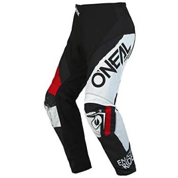 O'Neal Pantalones de Cross Element Shocker V.23 Negro-Rojo Unisex Adulto 30-48
