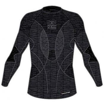 X-Bionic Camiseta Ml C/Redondo Apani 4.0 Merino Hombre, Negro