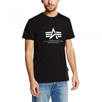 Alpha Industries Basic T-Shirt for Men - Black - Sizes M to 3XL