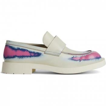 CAMPERLAB MIL 1978 - Men's Formal Shoes in White/Pink/Blue, Size 45, Smooth Leather