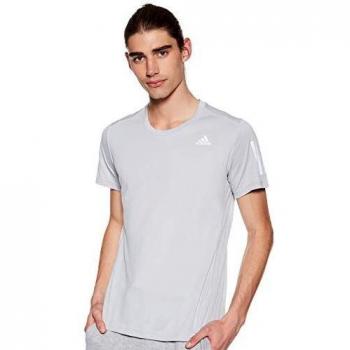 adidas Running Own The Run Sr Camiseta de Manga Corta, Hombre, Gris