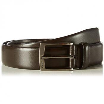 Cinturón de Cuero JOOP! con Hebilla de Punta, Tamaño 100 cm - Color Marrón Oscuro - Para Hombre