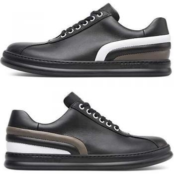 CAMPER Twins - Men's Black Smooth Leather Sneakers, Size 43 (9.5 US)
