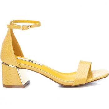 Sandalia de Mujer Xti Piel Vegana con Hebilla Metalizada y Tacón de 6cm