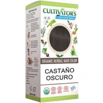 Cultivator's Organic Hair Color Castaño Oscuro 100g Ecocert Certified