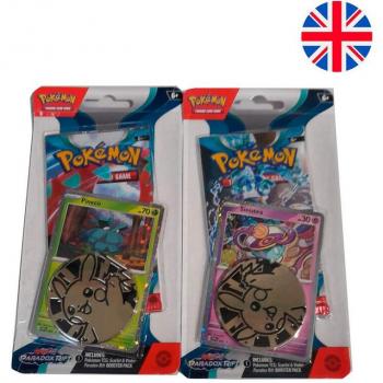 Blister juego cartas coleccionables Paradox Rift Scarlet & Violet Pokemon ingles surtido