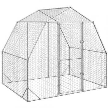 Galvanised Steel Chicken Coop and Run 2.5x2x2.25 m