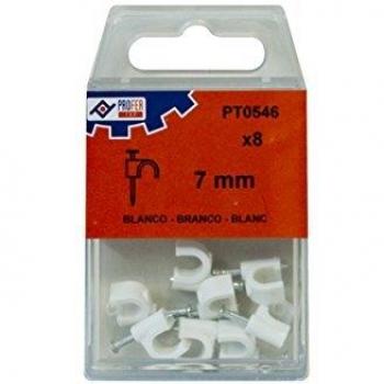 PROFER TOP - Grapa Plastico Blanco N.7 C/8 Profer Top