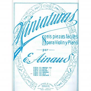 AINAUD E. - Miniaturas nº 5: Vals para Violin y Piano