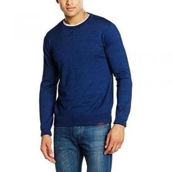 Scalpers Denim Tricot:Navy, Jersey para Hombre, Navy, M