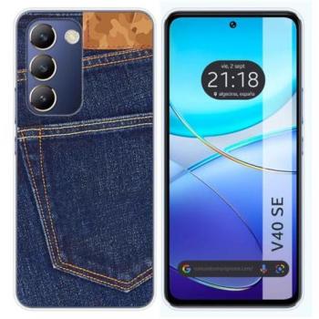Funda de Silicona Vaquero para Vivo V40 SE 5G con Dibujos