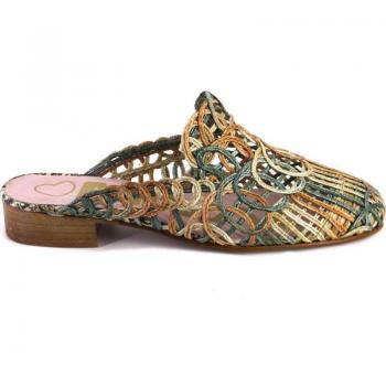 Zuecos o Mules de Mujer NIVAL 1566 Verde 524