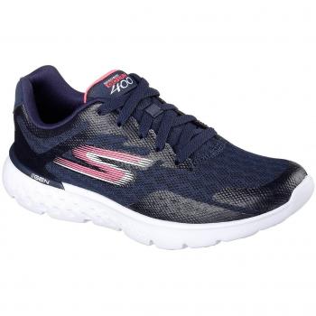 Skechers Performance Women's Go Run 400 Running Shoe Disperse Navy/Hot Pink