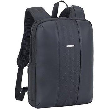 Rivacase - Mochila para portátil de hasta 14 Pulgadas, Color Negro, cód. 8125, Profesional