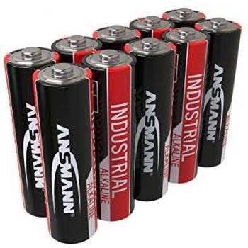 Pilas Alcalinas Industriales AA 1.5V 2700mAh (Paquete de 10) ANSMANN