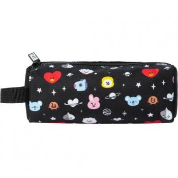Estuche escolar BT21 Cool Collection Erik negro y blanco