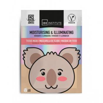 IDC Institute Mascarilla Facial Hidratante e Iluminadora Koala Vegana de Papel 1 Unidad
