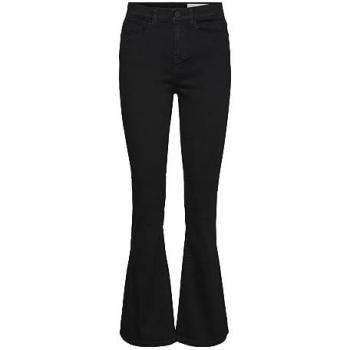 Vaqueros de tiro alto Noisy May Sallie con pierna ligeramente acampanada, disponibles en color negro y tallas 26-30, 31-32 y 38