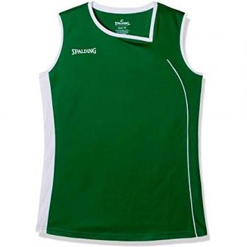 Spalding 4her II Tank Top Camiseta, Mujer, Verde, M