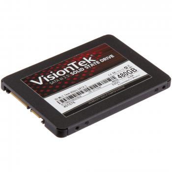 VisionTek Products 900980 VisionTek 480GB 3D MLC 7mm 2.5 Solid State Drive 550 MB/s Read 435 MB/s Write