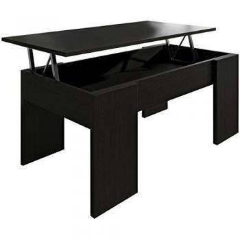 Studio Decor Mesa de Centro elevable Lara, Color wengué, 100 x 50 x 44,6-58 cm, Madera Contrachapada, 100x50x44.6 cm