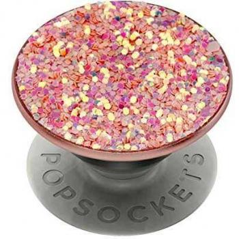 PopSockets PopGrip - Soporte y Agarre para Teléfonos Móviles y Tabletas con un Diseño Brillante de Rosa