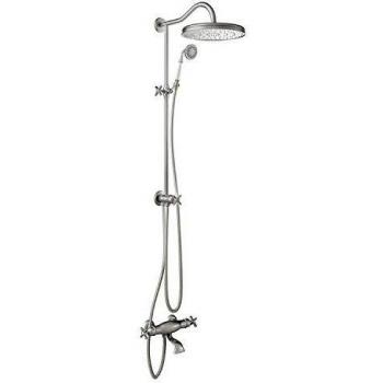 Conjunto bañera‑ducha termostática · Ducha fija Ø 310 mm. con rótula. · Ducha anticalcárea Ø 78 mm. · Flexo doble engatillado. · Inversor integrado en el regulador de caudal.-24219801AC