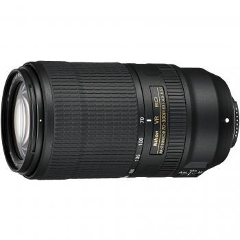 Nikon AF-P Nikkor 70-300 mm f/4.5-5.6E ED VR Lens - Black