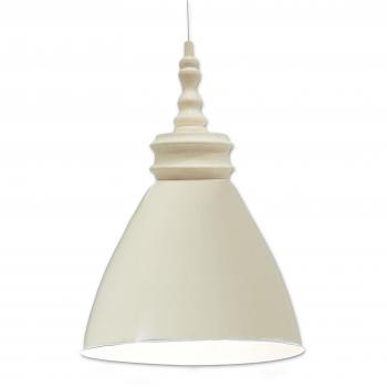 Lámpara de Techo Colgante Pinhead 38 cm, Blanca, Diseño Industrial, 1 Bombilla E27