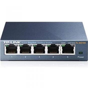 TP-Link TL-SG105 5-Port Metal Gigabit Switch 10/100/1000Mbps RJ45 Ports