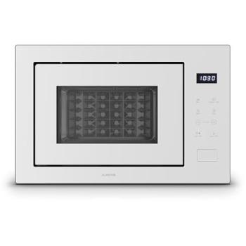 Microondas Encastrable Klarstein Velaire 25 L con Grill 850W, 1200W, 8 Programas, Táctil, Acero Inoxidable Blanco