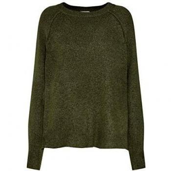 Noisy May - Mariana O-Neck Knit – Jersey de cuello redondo para mujer verde Verde S