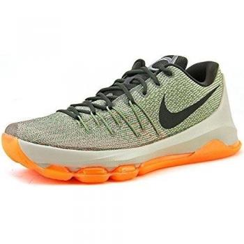 Nike KD 8, Zapatillas de Baloncesto para Hombre, Gris / Negro / Naranja