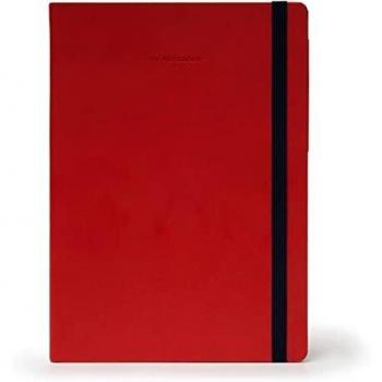 Cuaderno de Notas Legami Rojo Rayado Grande 17 x 24 cm