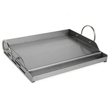 Placa Plancha Universal para Barbacoa de Acero Inoxidable 40cm - Dimensiones 48.8x31.8x12.5 cm