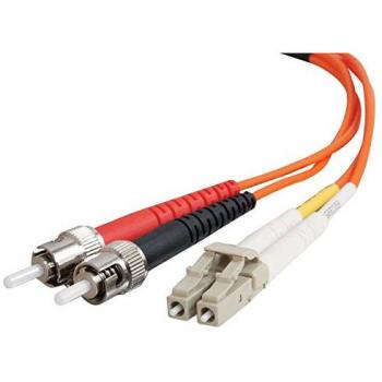 C2G 3m LC/ST LSZH Duplex 62.5/125 Multimode Fibre Patch Cable - Cable de fibra óptica