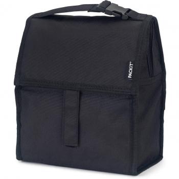 PackIt PKT-PC-BAK Nevera portátil 6l, Lona Impermeable, Negro, 4.4000000000000004
