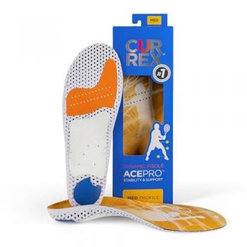 CURREX AcePro Med Orange Insoles - Medium Profile, Size 41.5-43.5