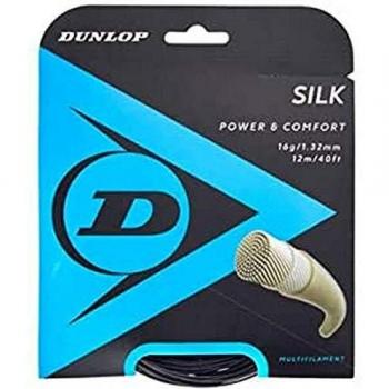 DUNLOP Silk Cordaje Tenis 1.32mm Negro