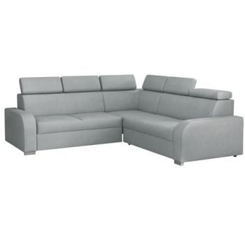 Sofá rinconero Losar 2R2P con función de descanso y caja de cama, L-Form, ajustable