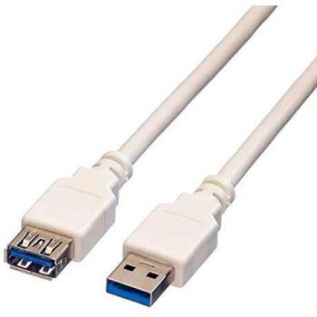 Value Cable USB 3.0, Tipo A-A, Macho/Hembra 0,8m