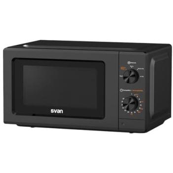 Microondas Svan SMW19700N 20 Litros Negro 700W con Temporizador y Modo Descongelación