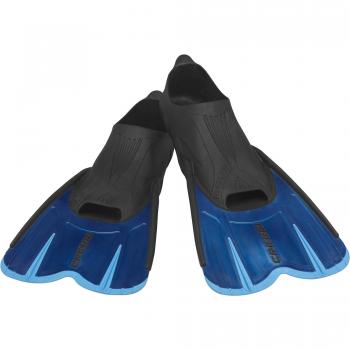 Cressi Agua Short Swimming Fins, Blue, Size 35/36 (US Men's 2.5/3.5)